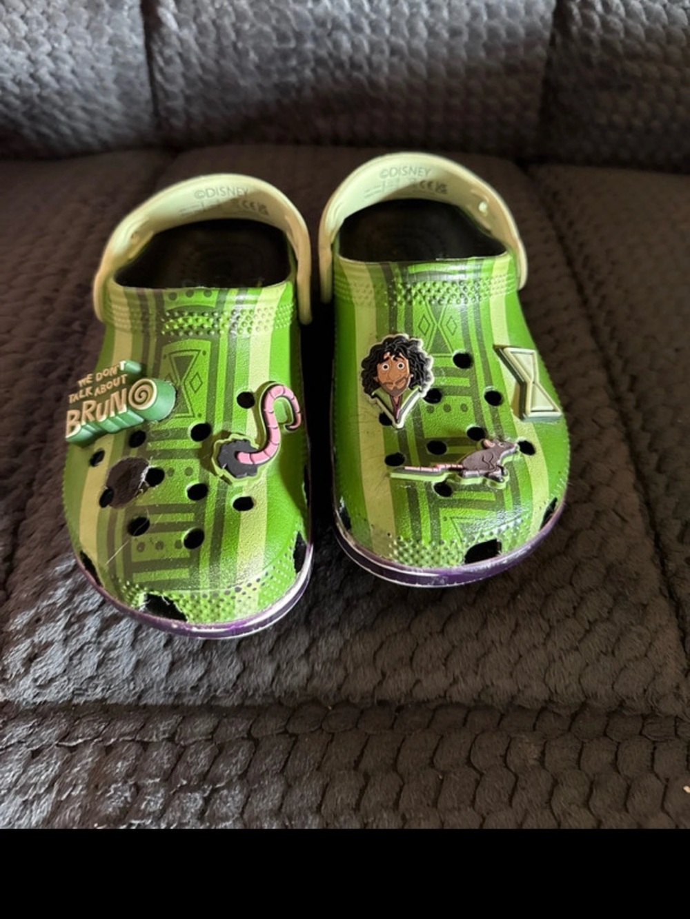 Kids Green Character Clog Sandals